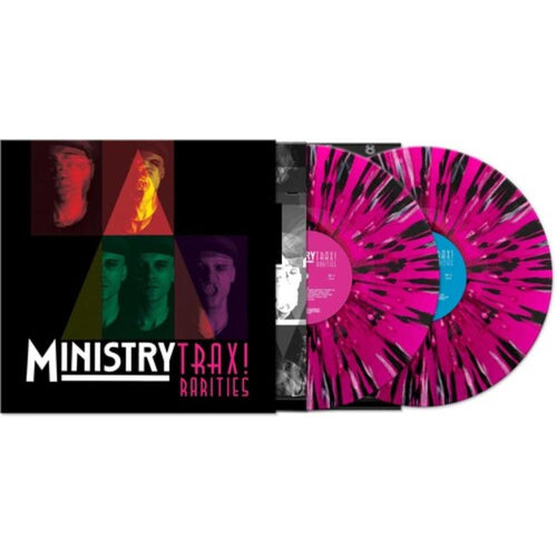 Ministry - Trax Rarities - Black/White/Magenta Splatter - Vinyl LP