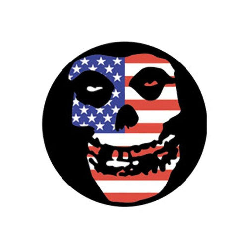 Misfits US Skull Button