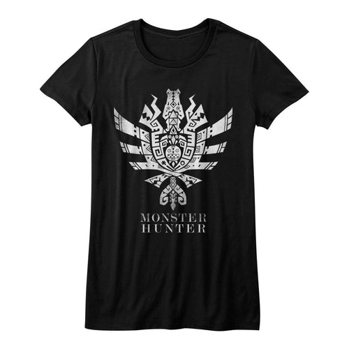 Monster Hunter Mh4U Symbol Juniors Short-Sleeve T-Shirt