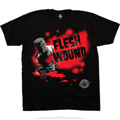 Monty Python Flesh Wound Black T-Shirt