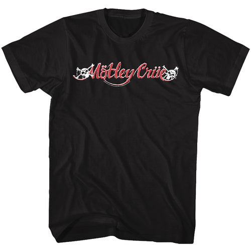Motley Crue Red & White Logo Adult Short-Sleeve T-Shirt