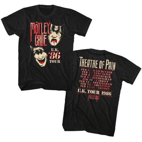 Motley Crue Uk Tour Adult Short-Sleeve T-Shirt