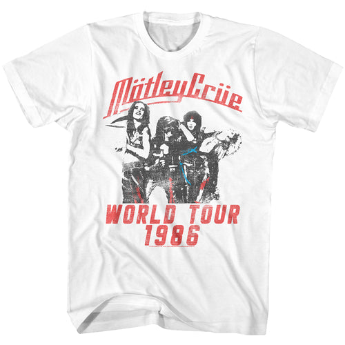 Motley Crue World Tour Adult Short-Sleeve T-Shirt