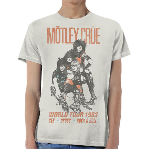 Motley Crue World Tour Vintage Unisex T-Shirt - Special Order