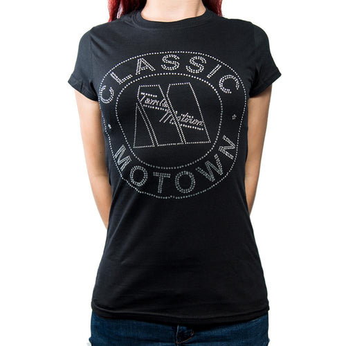 Motown Records Classic Ladies Diamante T-Shirt