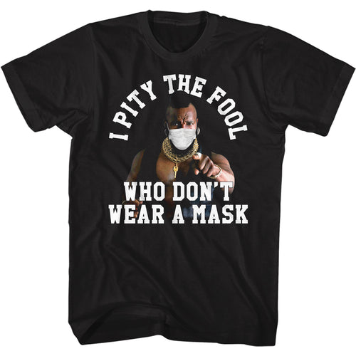 Mr. T Special Order Pity The Fool Mask Adult Short-Sleeve T-Shirt