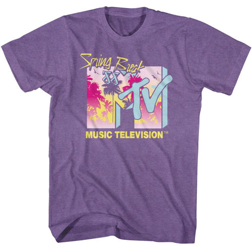MTV Spring Break 88 Palm Trees Adult Short-Sleeve T-Shirt