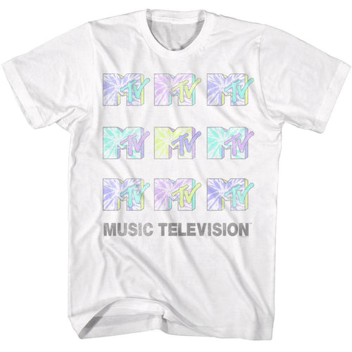MTV Tie Dye Logos Adult Short-Sleeve T-Shirt