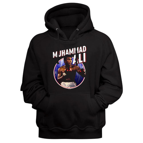 Muhammad Ali 1157 D35 Adult Long-Sleeve Hooded Sweatshirt