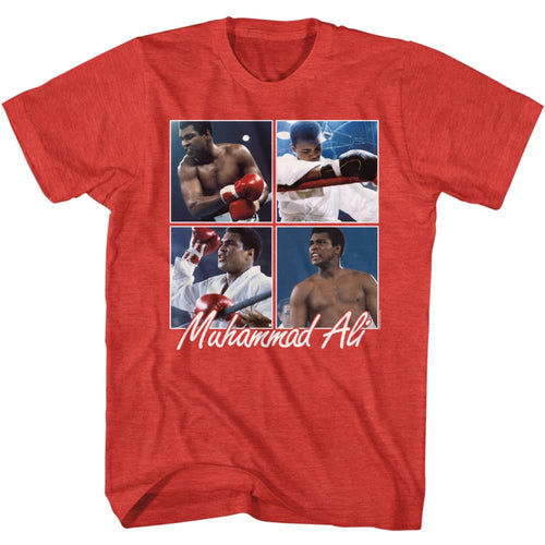 Muhammad Ali Special Order Ali Four Squares Adult Short-Sleeve T-Shirt