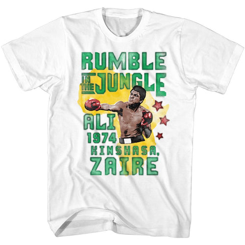 Muhammad Ali Special Order Rumble Jungle Adult Short-Sleeve T-Shirt