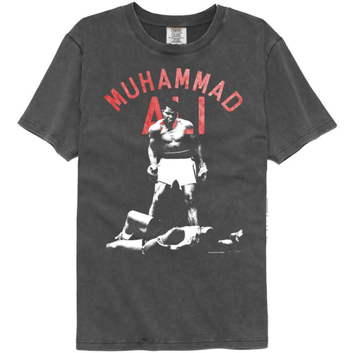 Muhammad Ali Thresh Adult Short-Sleeve Washed Black T-Shirt