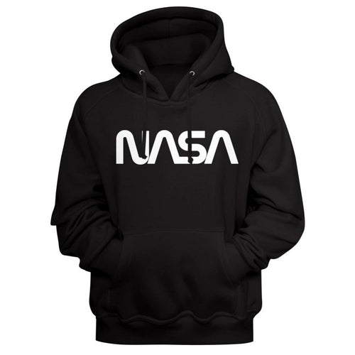 Nasa Nasa Worm Logo Adult Long Sleeve Hooded Sweatshirt