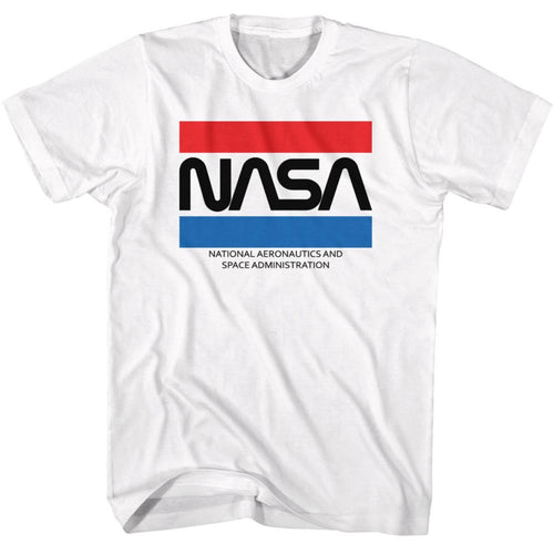 NASA Stripes Adult Short-Sleeve T-Shirt