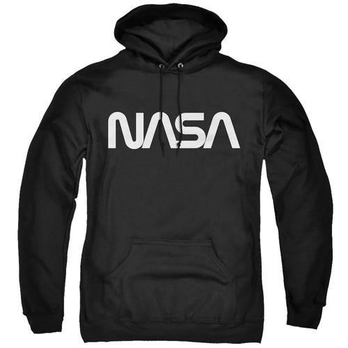 NASA Worm Logo Men's Pull-Over 75 25 Poly Hoodie