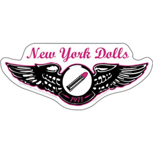 New York Dolls Wings Logo Sticker