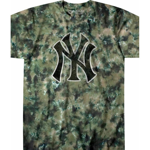 New York Yankees Camo Tie-Dye T-Shirt