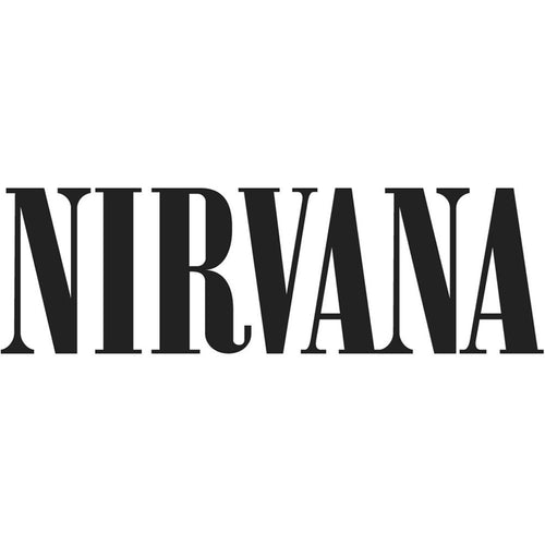 Nirvana Logo Rub-On Sticker - Black