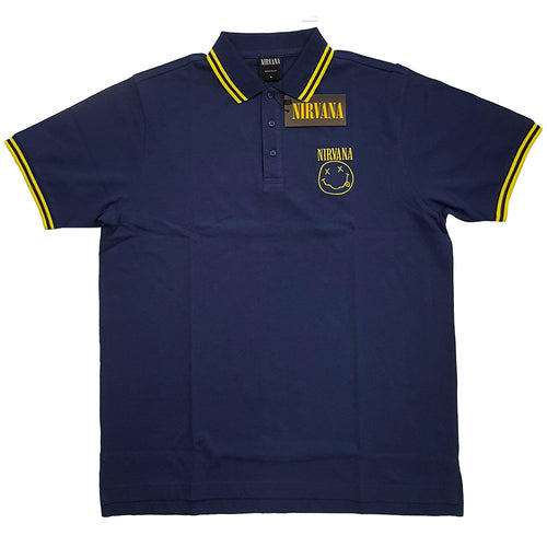 Nirvana Smiley Unisex Polo Shirt - Special Order