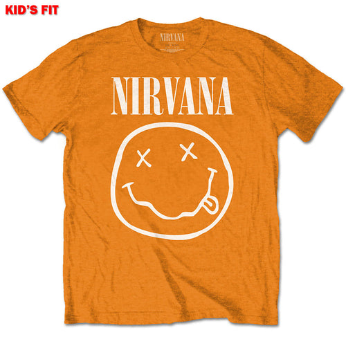 Nirvana White Smiley Kids T-Shirt - Special Order