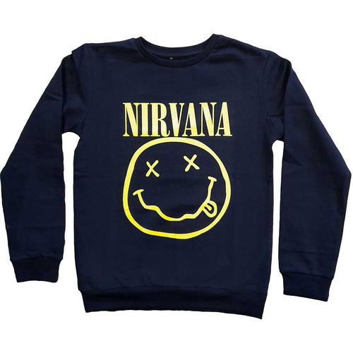 Nirvana Yellow Smiley Kids Sweatshirt