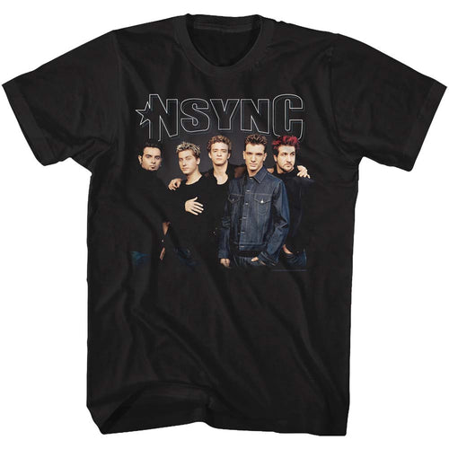 Nsync Special Order Stark Group Shot Adult S/S T-Shirt