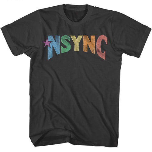 Nsync Special Order Nsync Multi Color Logo2 Adult Short-Sleeve T-Shirt
