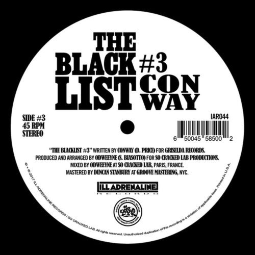 Odweeyne / Conway / Nolan The Ninja - Blacklist #3 / Blacklist #4 - 7-inch Vinyl