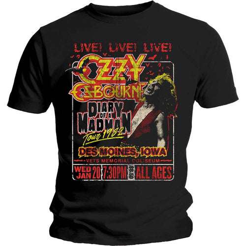 Ozzy Osbourne Diary of a Madman Tour Unisex T-Shirt