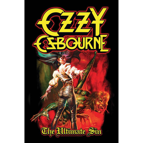Ozzy Osbourne The Ultimate Sin Textile Poster