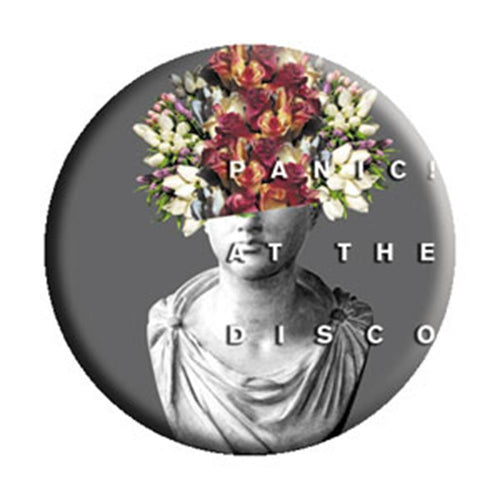 Panic At The Disco Flower Head Button