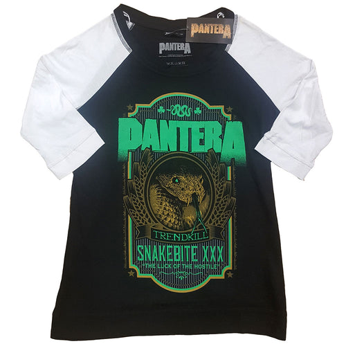 Pantera Snakebit XXX Label Ladies Raglan T-Shirt