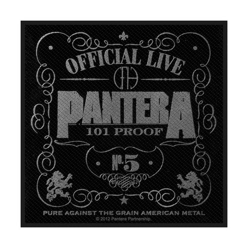 Pantera Standard Patch: 101% Proof