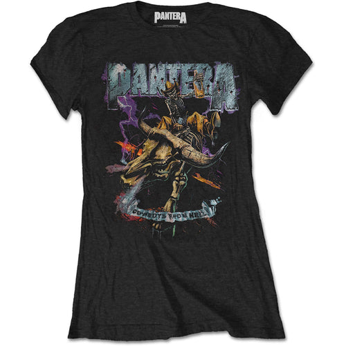 Pantera Vintage Rider Ladies T-Shirt