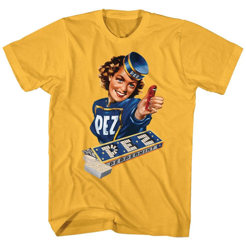 Pez Special Order Vintage Pez Girl Adult S/S T-Shirt
