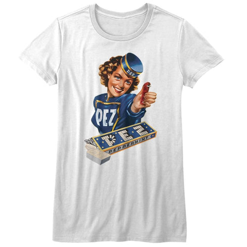 Pez Special Order Vintage Pez Girl Juniors S/S T-Shirt