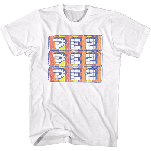 Pez Special Order Stacked Pez Adult Short-Sleeve T-Shirt