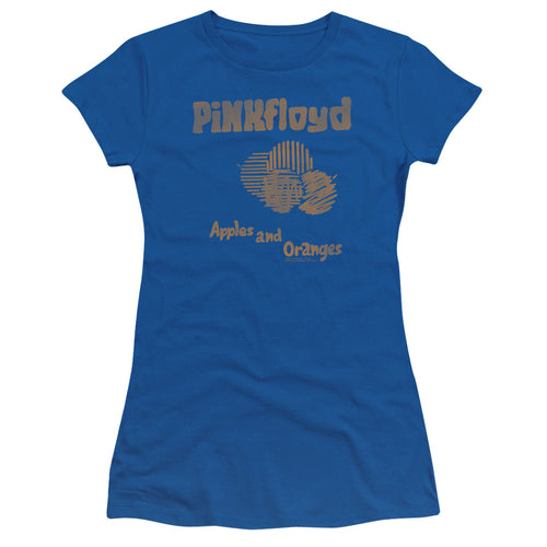 Pink Floyd Special Order Apples And Oranges Junior's 30/1 100% Cotton Cap-Sleeve Sheer T-Shirt
