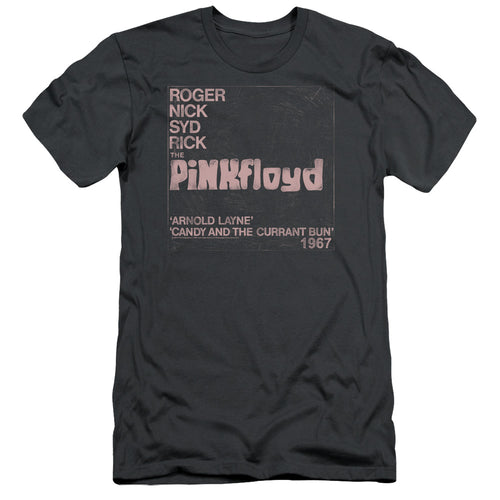 Pink Floyd Special Order Arnold Layne Men's 30/1 100% Cotton Slim Fit Short-Sleeve T-Shirt
