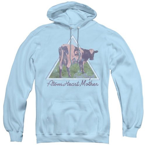 Pink Floyd Atom Mother Heart Pyramid Light Blue Men's Pull-Over 75 25 Poly Hoodie