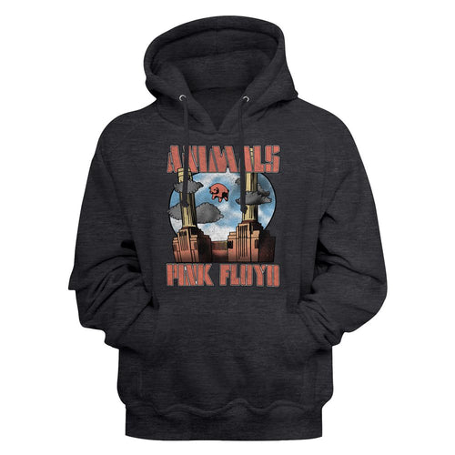 Pink Floyd Animals Adult Long-Sleeve Hooded Sweatshirt