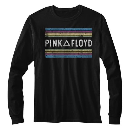 Pink Floyd Special Order Pink Floyd Rainbows Adult L/S T-Shirt