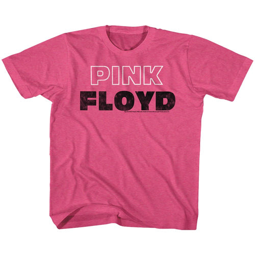 Pink Floyd Pink White Outline Youth Short-Sleeve T-Shirt