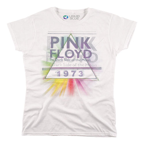 Pink Floyd Dark Side Mist Wmns Women's Long Length Short-Sleeve T-Shirt