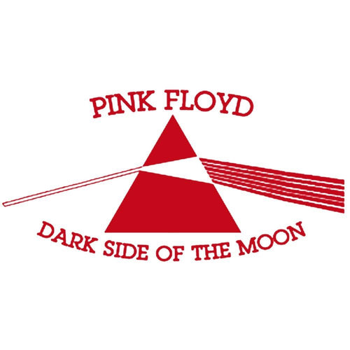 Pink Floyd Dark Side Of The Moon Rub-On Sticker - Red