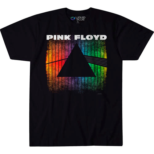Pink Floyd Dark Side Silhouette Ring Spun Cotton Short-Sleeve T-Shirt