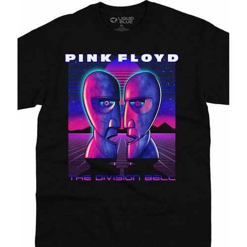 Pink Floyd Division Bell Vaporwave Black T-Shirt