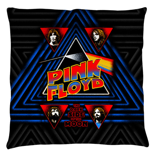 Pink Floyd Funkside Throw Pillow - Spun Polyester Light Weight Cotton - Canvas Look and Feel - Blown and Closed - 2-sided