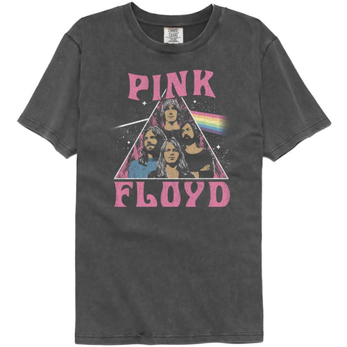 Pink Floyd In Space Adult Short-Sleeve Washed Black T-Shirt