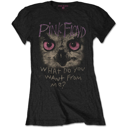 Pink Floyd Owl - WDYWFM? Ladies T-Shirt - Special Order